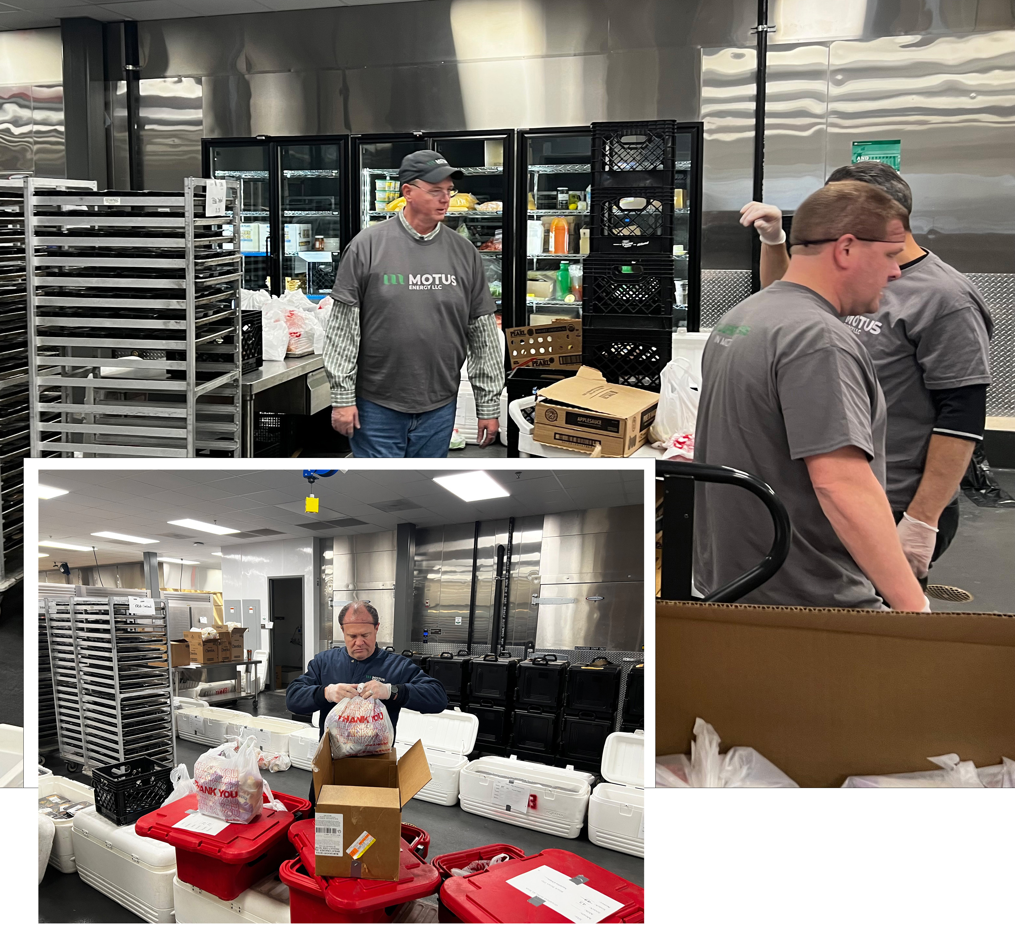 The Motus Energy team at the San Antonio Food Bank